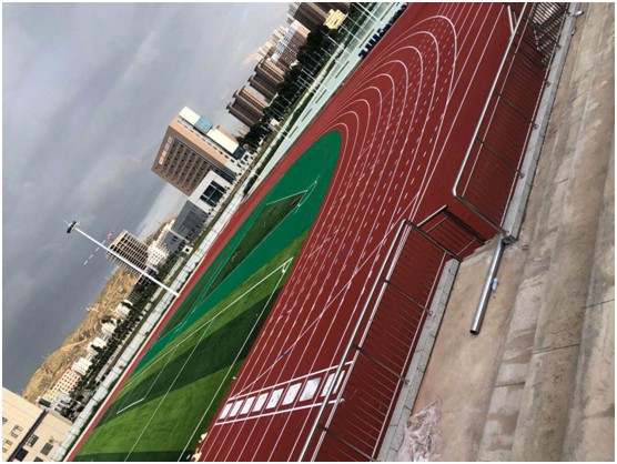 遠(yuǎn)洋環(huán)保塑膠跑道 又建一個校園混合型跑道標(biāo)桿工程