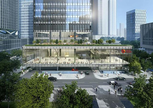 深圳中金大廈，建筑設計理念取意“大樹”